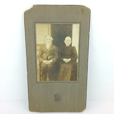 Antique Couple Portrait Captain William Woods & Wife Photographs Original Frame picture