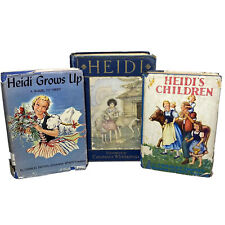 Vintage Heidi 1920-30s Children’s 3 Book Collection by Johanna Spyri C. Tritten picture