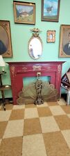 Vintage  Wood Fireplace Mantle French Country  picture