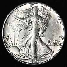 BU 1940-S Walking Liberty SILVER Half Dollar UNCIRCULATED UNC MS  picture