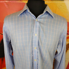 Charles Tyrwhitt Mens Long Sleeve Button Up French Cuff 16.5 34 Non Iron Check picture