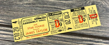 Vintage James Taylor October 9 1971 Illinois Ticket Stub Unused picture