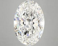 Lab-Created Diamond 7.59 Ct Oval F VS2 Quality Excellent Cut IGI Certified picture