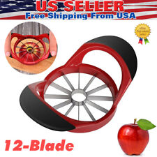 12-Blade Apple Slicer Stainless Steel Ultra-Sharp Apple Corer New  picture