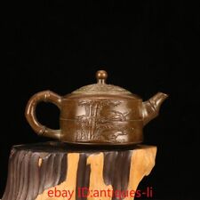 Exquisite Chinese Purple Copper Bamboo Teapot Collection picture