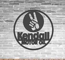 Kendall Motor Oil Shield Vintage Oil Gas Pump Metal Sign Mobil Wall Art Decor picture