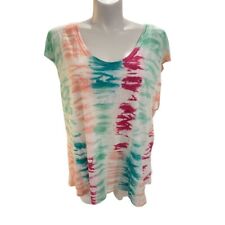 NWT 2X Jessica Simpson Tie Dye Sleeveless Shirt 