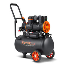 VEVOR Air Compressor 6.3 Gallon 1450W 3.35 CFM@ 90PSI 70 dB Ultra Quiet Oil Free picture