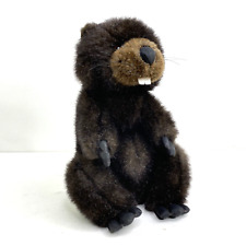 A&A Plush Realistic Furry Brown Beaver 11