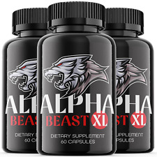 Alpha Beast XL - Male Virility - 3 Bottles - 180 Capsules picture