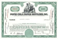 Pepsi-Cola United Bottlers, Inc - 1950's-60's dated Stock Certificate - Famous S picture