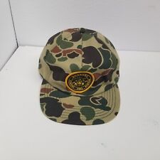 Vintage Economy Coating Systems Camo Foam Snapback Hat, Large Patch Style picture