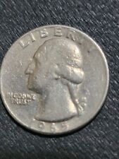 1965 Washington Quarter No Mint Mark Letter Error Rare picture