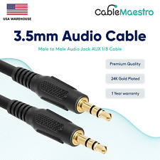 3.5mm AUX Cable Audio Headphone Male to Male 1/8