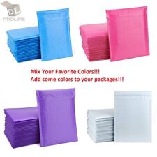 Mix Your Color 100 Poly Bubble Padded Envelopes Mailers #0 6x10 (Inner 6x9) picture