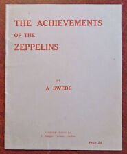 Achievements of the Zeppelins WWI Aerial Combat c. 1917 pictorial book picture