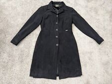 Vintage Guess USA Trench Coat Women's Size Medium Black Made in Macau picture