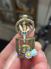 vintage Style Handmade Flying Fairy In A Teacup Cage Pendant picture