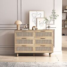 6-Drawers Rattan Storage Cabinet for Bedroom,Living Room picture