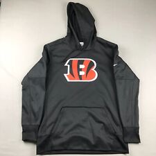 Cincinnati Bengals Hoodie Mens Large Black NFL Football Pullover Sweatshirt picture