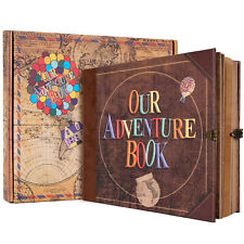 Our Adventure Book Scrapbook Wedding Leather Photo Album Valentine Gift 146 Page picture