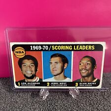 1970 Topps #1 Scoring Leaders Lew Alcindor Jerry West Elvin Hayes NBA 1969-70 picture