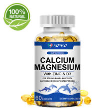 Magnesium Zinc Calcium Complex Supplement 60/120 capsules High bsorption 1425MG picture