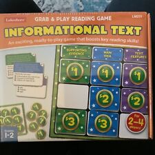 Lakeshore Grab And Play Reading Game Informational Text for Reading Learning picture
