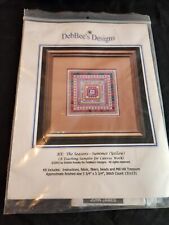 DEBBEE'S DESIGNS Counted Embroidery Kit The Seasons Summer Yellow Sampler  picture