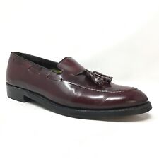 Florsheim Royal Imperial Loafers Dress Shoes Mens Size 10 C Burgundy Leather picture
