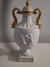 vintage german thuringia porcelain urn Louis XVI st cherubs Plaue manufacturer picture