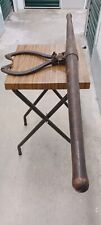Antique Old Wood Iron Decorative Hooked End Horse Harness Carriage Single Tree 2 picture
