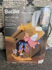Bucilla 61231 Manger Tissue Box Cover Plastic Canvas Christmas Holy Family picture
