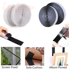 16.4FT Self Adhesive Stick Tape Hook & Loop Sticky Back Strips Fastener Roll US picture