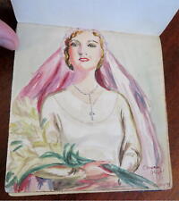 Autograph Album Ellen Richter (?) c. 1930's original sketches artwork souvenir picture