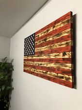 Distressed Wooden American Flag picture
