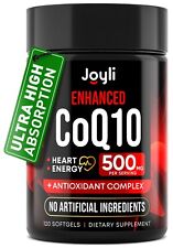 High Absorption CoQ10 500MG - 120 Softgels for Heart Health & Energy Production picture