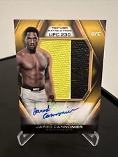 2020 Topps UFC Knockout JARED CANNONIER Jumbo Mat Relic Auto True 1/1 UFC 230 picture