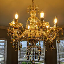 6-Lights Vintage Crystal Chandelier Light Indoor Ceiling Pendant Lamp Fixture picture