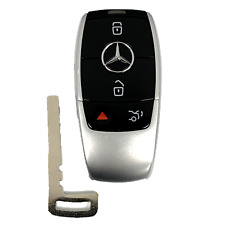 OEM Mercedes Keyless Remote Fob + UNCUT Key Mercedes Benz IYZ-MS2 (black glossy) picture