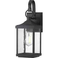 Progress Lighting Park Court 15in 1-Light Black Traditional Outdoor Wall Lantern picture