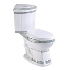 Corner Elongated Two Piece Dual Flush Bathroom Toilet India Reserve Design picture