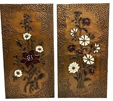 Vintage Floral Copper Tin Wall Hanging picture