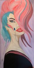 The Singer (original Hand Painted Art) 24x48 Large Panting picture