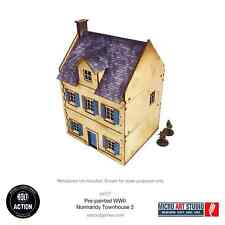Pre-Painted WW2 Normandy Townhouse 3 Terrain Bolt Action Warlord Games picture
