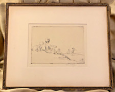 Eileen Soper Original Etching BALLOONS Signed Artist Proof - Original 1923 Frame picture