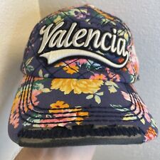 Collection Valencia By Robin Ruth Floral Baseball Souvenir Navy Snapback Hat Cap picture