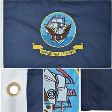 U.S. Navy Flag 3' x 5' Ft 210D Nylon Premium Outdoor Embroidered Double Sided picture