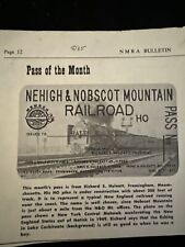 NMRA Bulletin Pass of the Month Bulletin  8/1965 News Clip Out picture