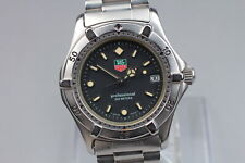 Exc+4 TAG Heuer 2000 962.013 Vintage Men's Quartz Diver Watch 200m Black 35mm picture